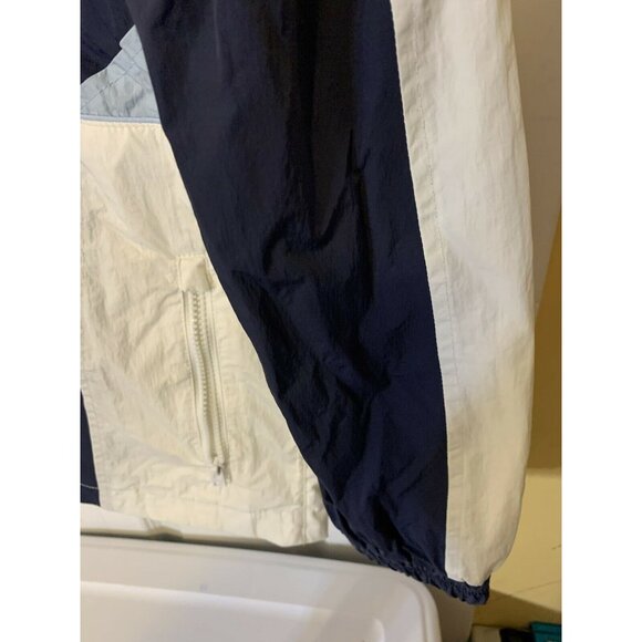 Hollister Men’s Sz S jacket 1/2‎ Zip Windbreaker Blue White Pullover - Picture 6 of 9